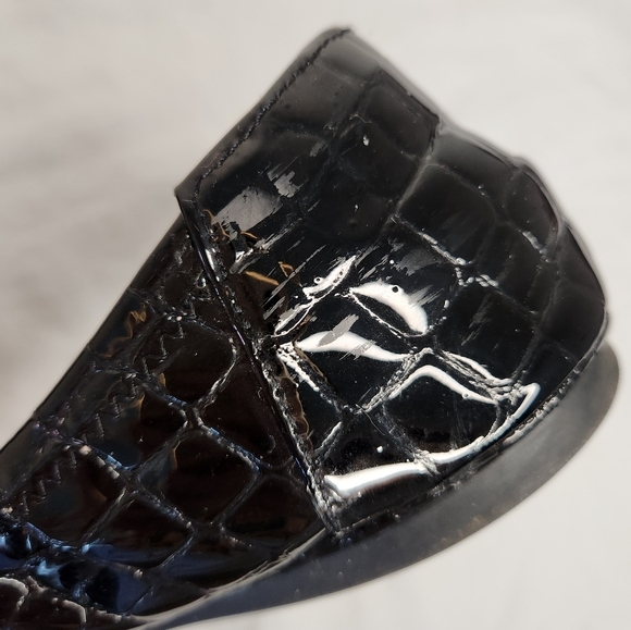 Croc Patent Leather Ballet Flats - Picture 13 of 14
